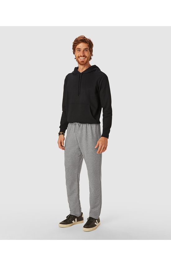 Calça Básica Masculina Em Moletom Sem Flanela