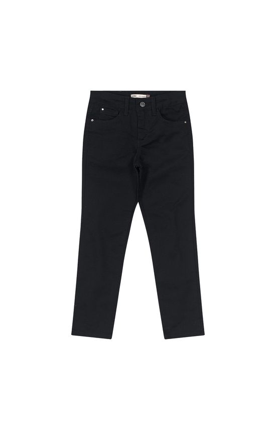 Calça Menino Slim Em Sarja Com Elastano Carinhoso