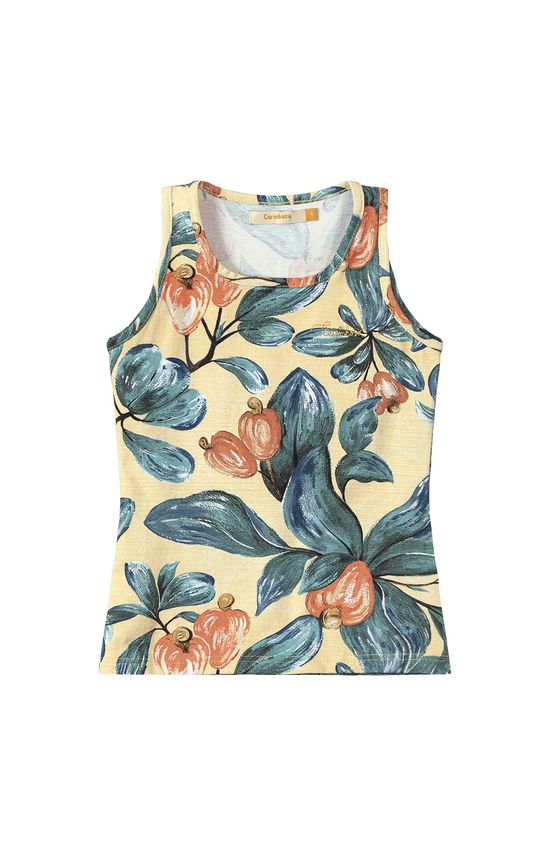 Blusa Menina Cajus Alça Média Em Cotton Light Carinhoso