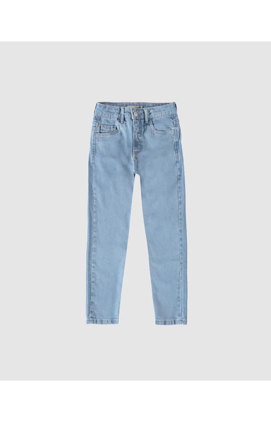 Calça Infantil Menina Mom Cintura Média Em Jeans Moletom Malwee Kids