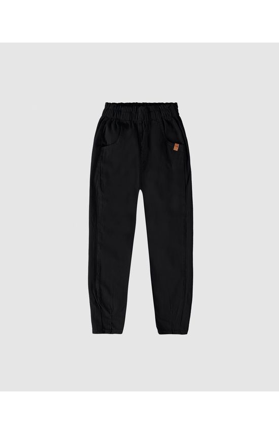 Calça Infantil Menina Slouchy Em Sarja Com Elastano Malwee Kids