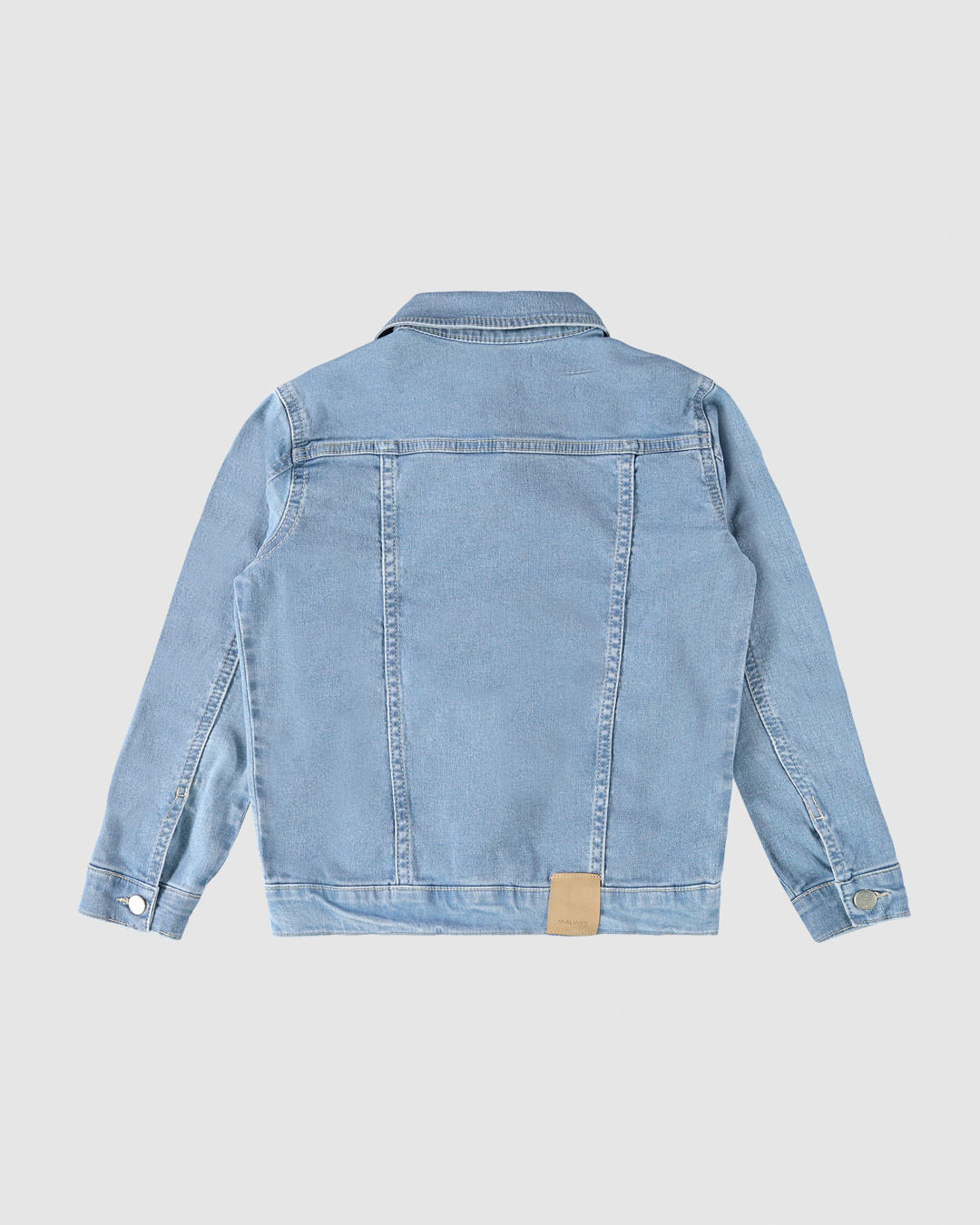 Jaqueta Infantil Unissex Oversized Em Jeans Moletom Malwee Kids - Imagem 2