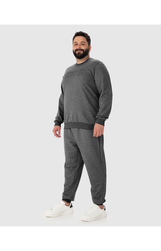 Blusão Masculino Plus Size Discover New Paths Em Moletom Flanelado