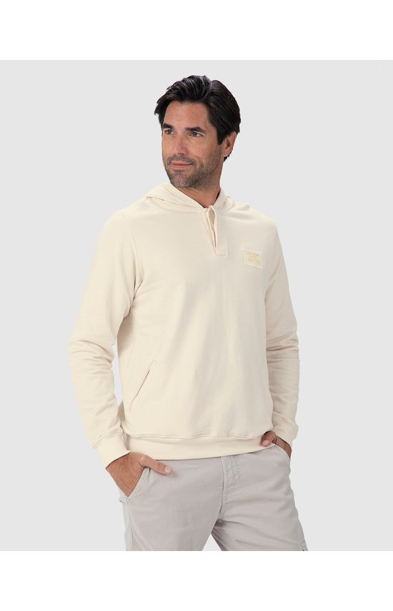 Blusão Masculino Capuz E Peitilho Duplo Em Moletom Flanelado