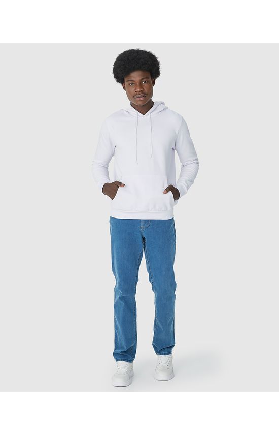 Calça Tradicional Masculina Cintura Média Em Flex Jeans