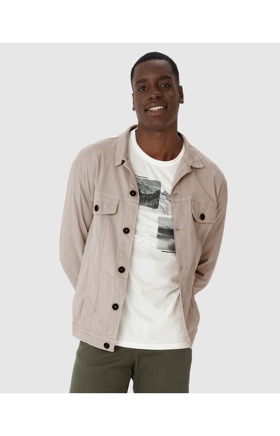 Jaqueta Masculina Tradicional Em Sarja Com Elastano Eco