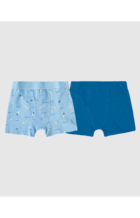 Kit 2 Cuecas Infantis Menino Em Cotton Light Malwee Kids