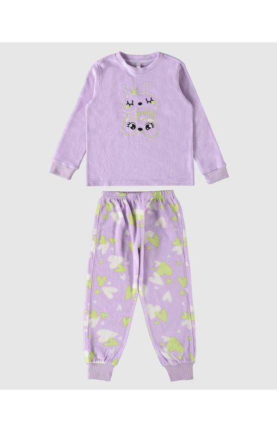 Pijama Infantil Menina Dreams Em Malha Soft Malwee Kids