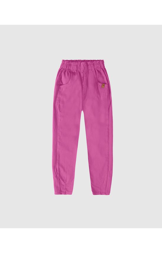 Calça Infantil Menina Slouchy Em Sarja Com Elastano Malwee Kids