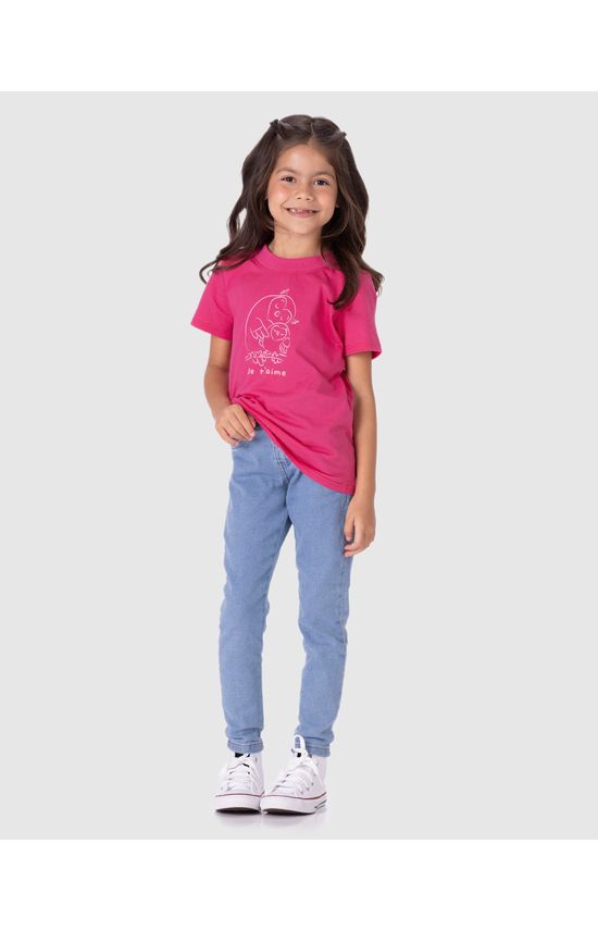 Camiseta Infantil Unissex Je T'aime Em Algodão Malwee Kids