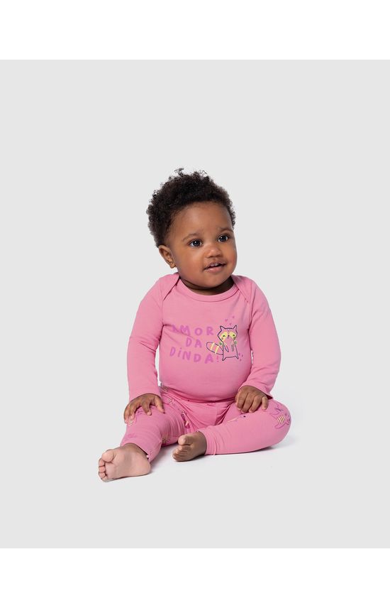 Calça Legging Bebê Em Algodão Malwee Kids