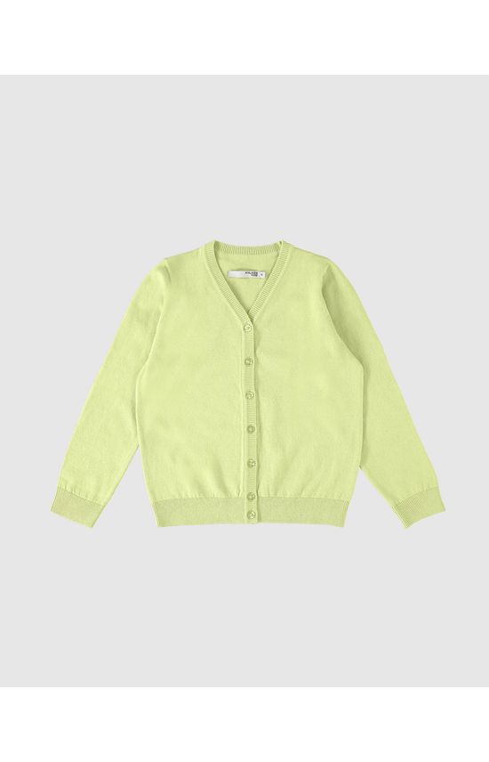 Cardigan Infantil Unissex Decote V Em Tricô Malwee Kids