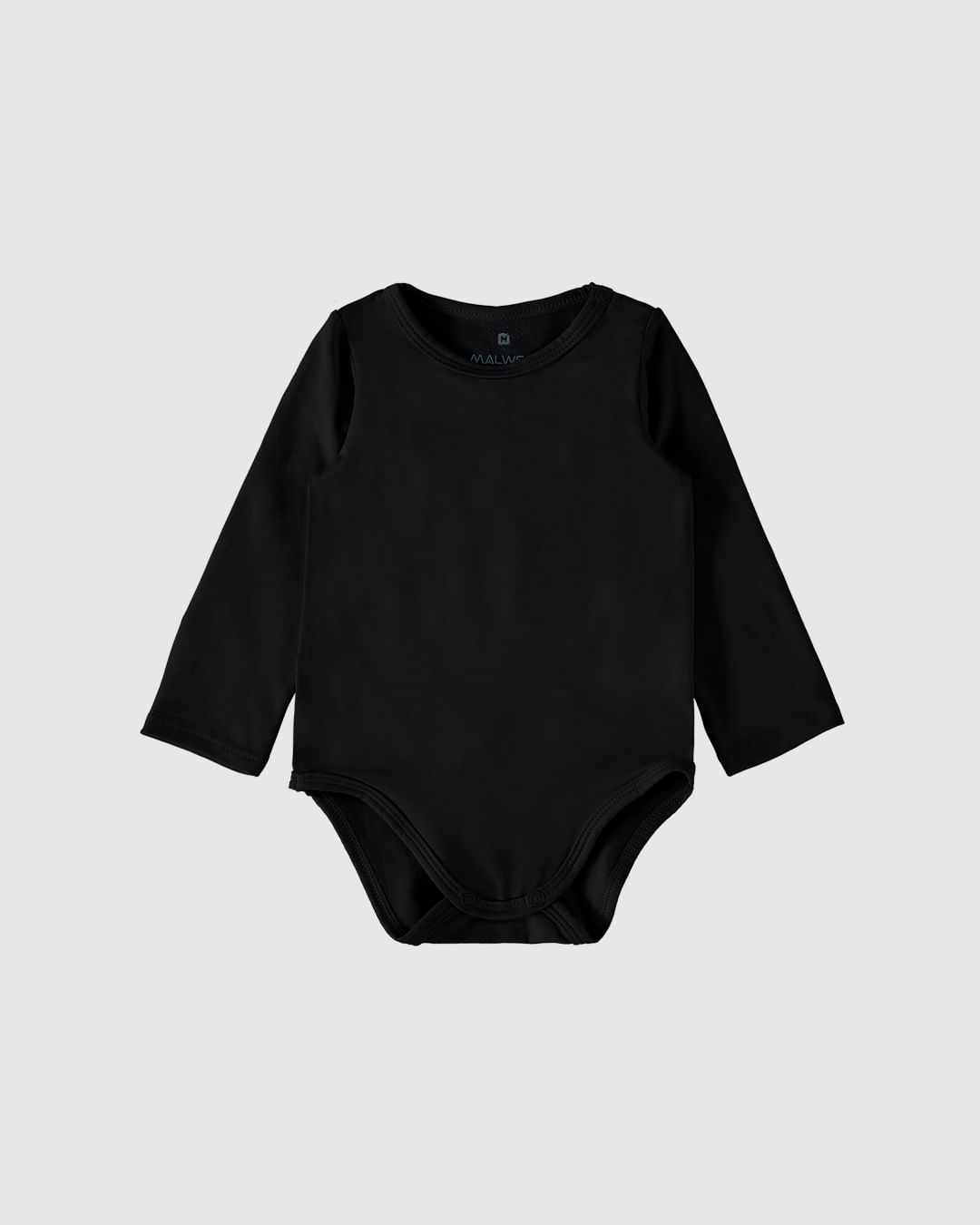 Body Bebê Decote Redondo Manga Longa Em Malha Flanelada Malwee Kids
