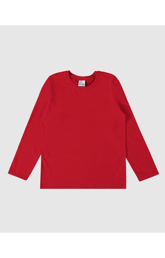 Camiseta Infantil Menino Decote Redondo Manga Longa Em Algodão Malwee Kids