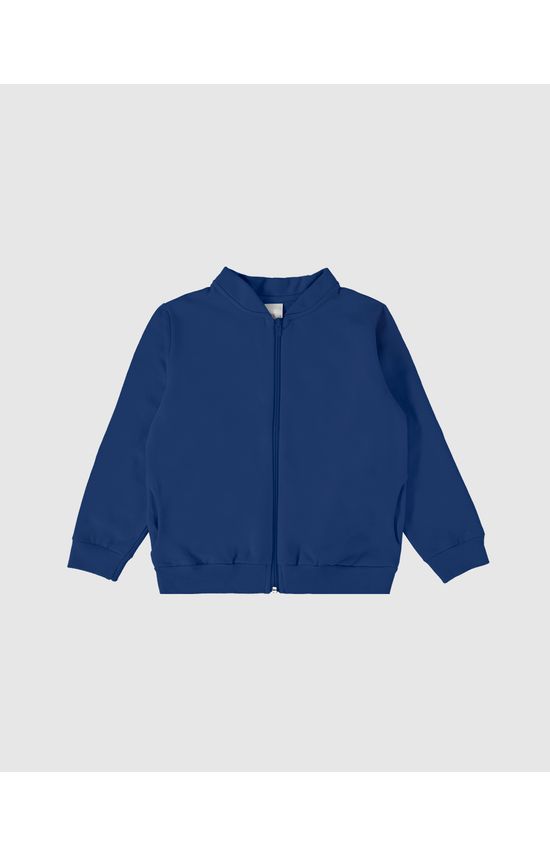 Jaqueta Infantil Unissex Bolso Funcional Em Moletom Flanelado Malwee Kids