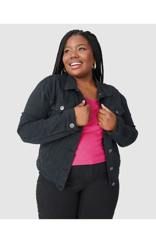 Blusa Básica Feminina Plus Size Decote Redondo Em Viscose Stretch