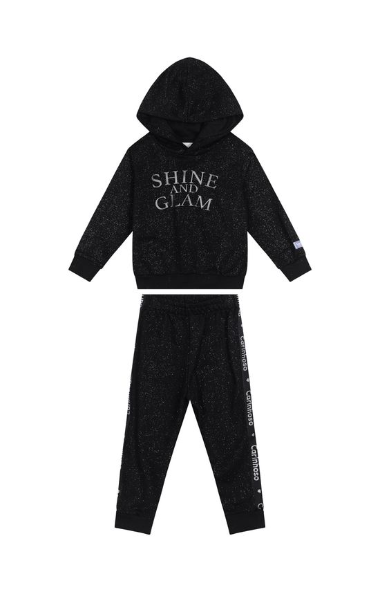 Conjunto Menina Shine And Glam Em Moletom Flanelado - Carinhoso