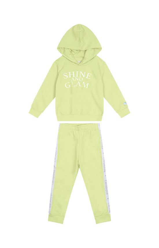 Conjunto Menina Shine And Glam Em Moletom Flanelado - Carinhoso