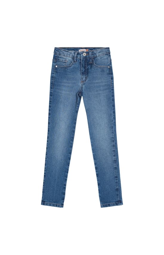 Calça Menino Skinny Cintura Média Em Jeans Com Elastano - Carinhoso