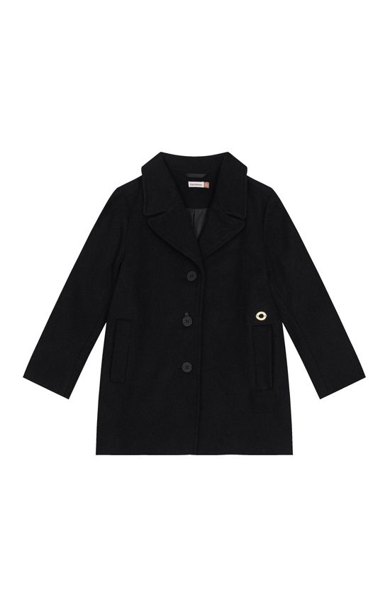 Trench Coat Menina Em Lã - Carinhoso