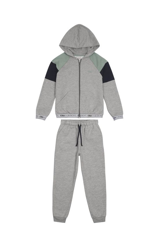 Conjunto Menino Elástico Personalizado Em Moletom - Carinhoso