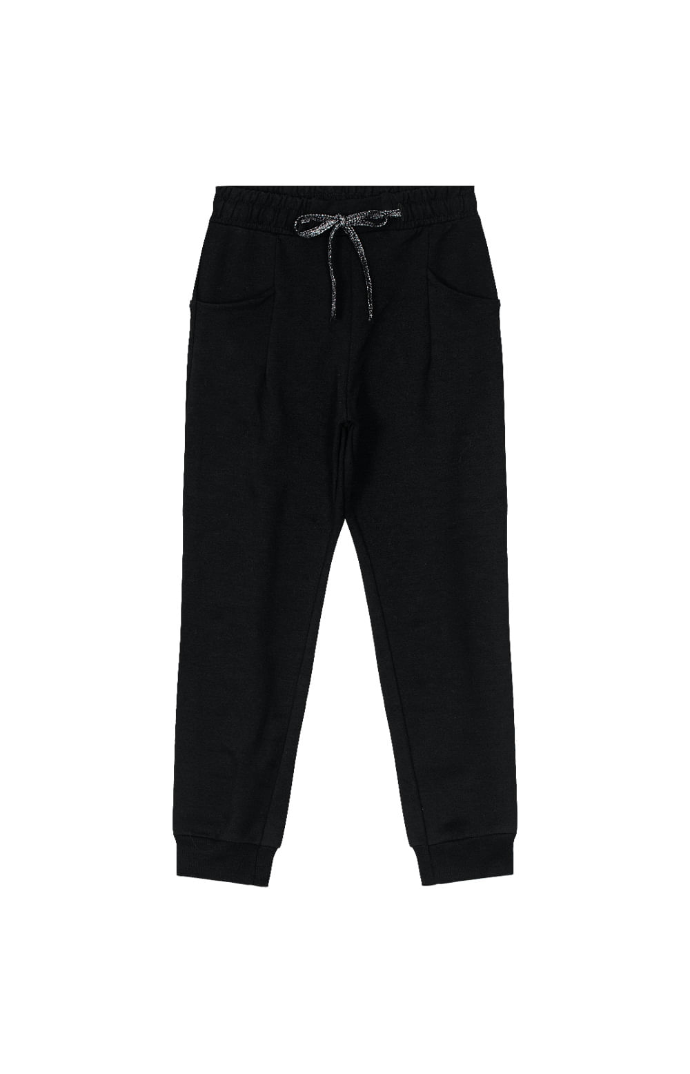 Calça Menina Jogger Em Moletom Stretch Flanelado - Carinhoso