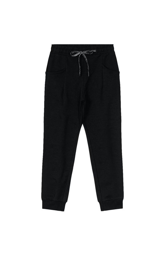 Calça Menina Jogger Em Moletom Stretch Flanelado - Carinhoso