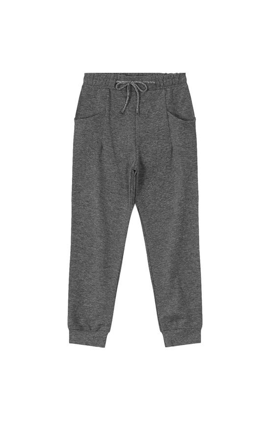 Calça Menina Jogger Em Moletom Stretch Flanelado - Carinhoso