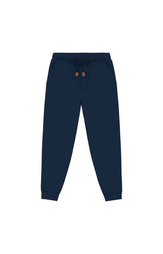 Calça Menino Jogger Bolso Faca Em Moletom Flanelado - Carinhoso