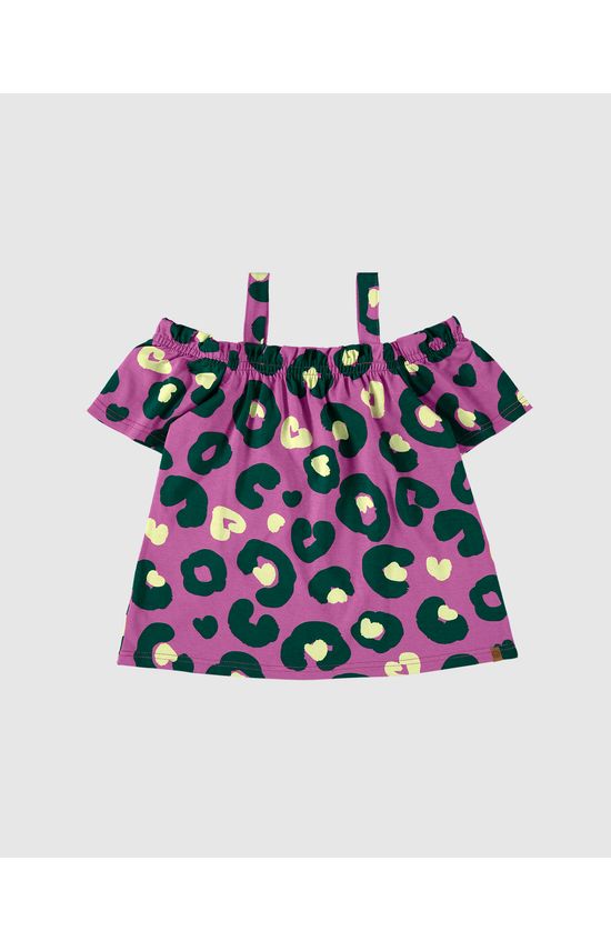 Blusa Infantil Menina Estampada Ciganinha Em Algodão Malwee Kids