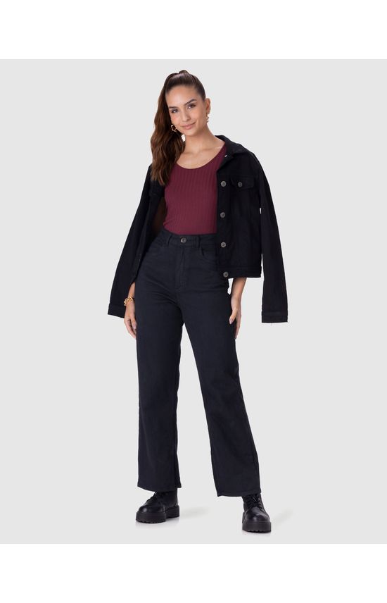 Blusa Básica Feminina Manga Curta Em Canelado De Viscose
