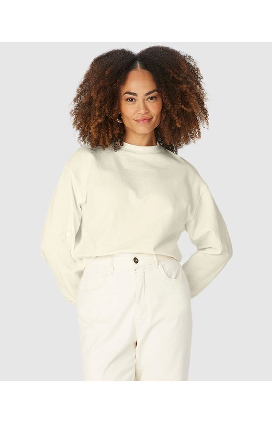 Blusão Básico Feminino Cropped Em Moletom Stretch Flanelado
