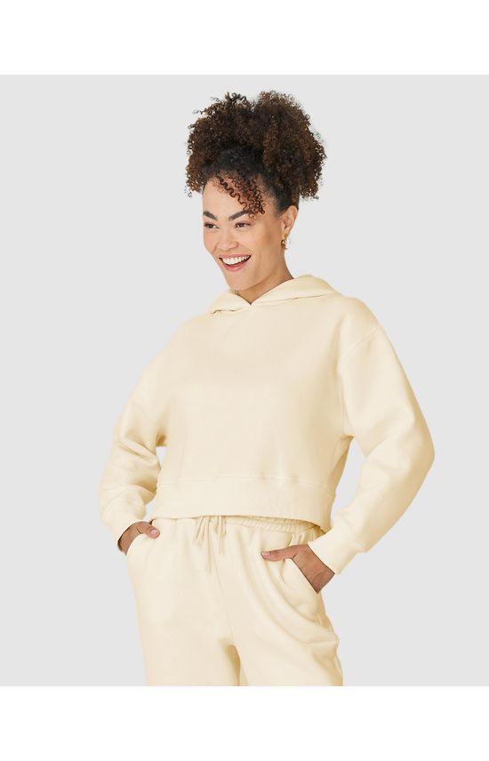Blusão Amplo Feminino Com Capuz Em Moletom Premium