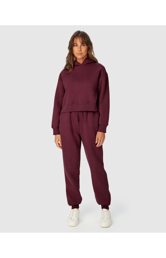 Calça Básica Feminina Jogger Em Moletom Premium