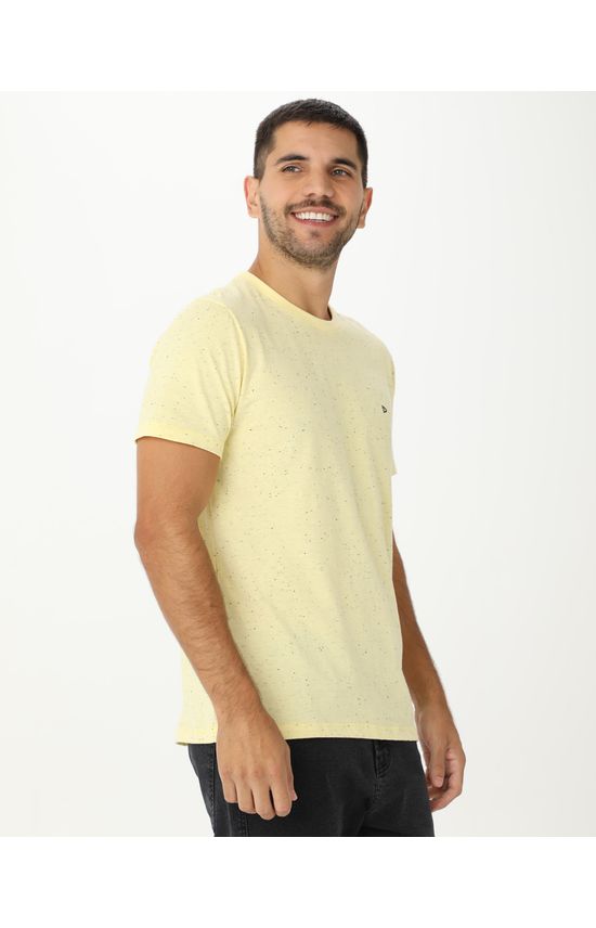 Camiseta Básica Masculina Slim Em Malha Botonê