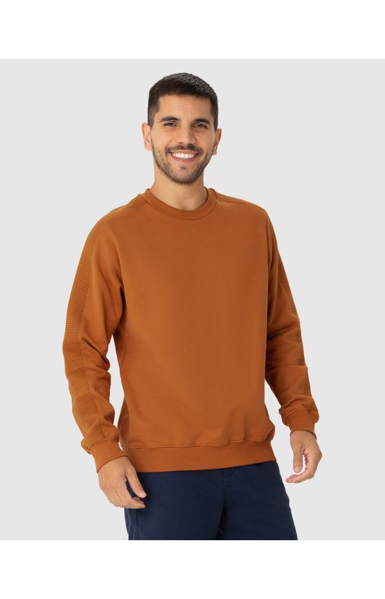 Blusão Masculino Recorte Ombro Em Moletom Flanelado