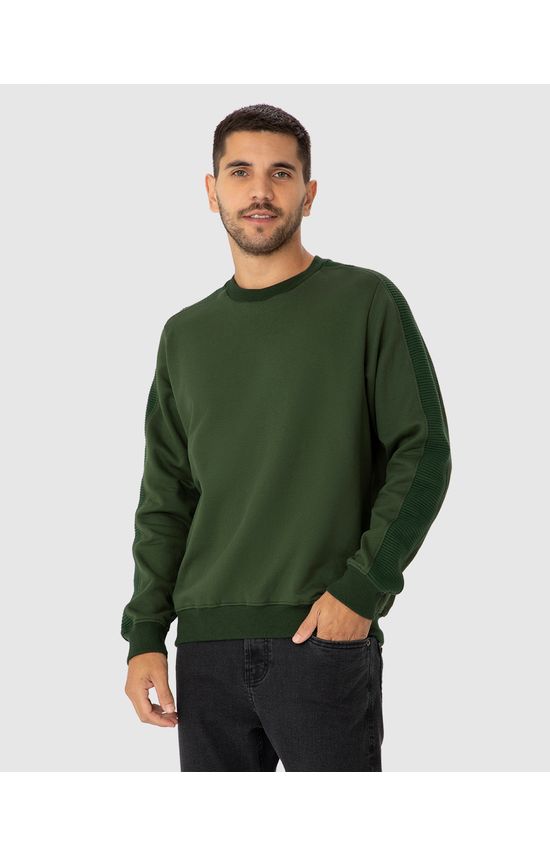 Blusão Masculino Recorte Ombro Em Moletom Flanelado