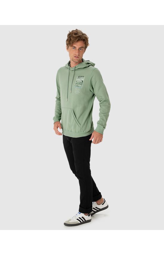 Blusão Masculino Com Capuz Wildlife Nature Club Expedition Em Moletom Flanelado