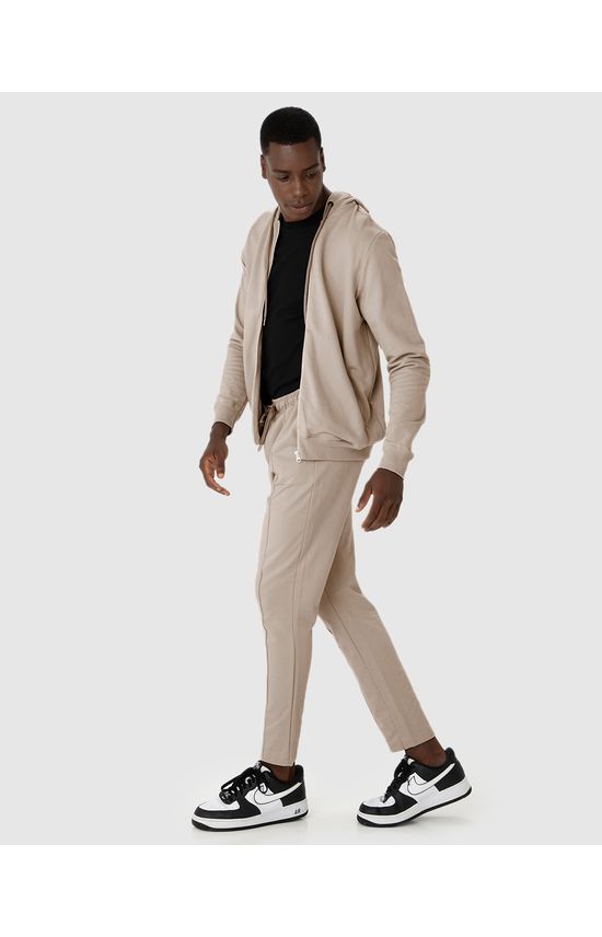 Calça Jogger Masculina Em Moletom Sarjado