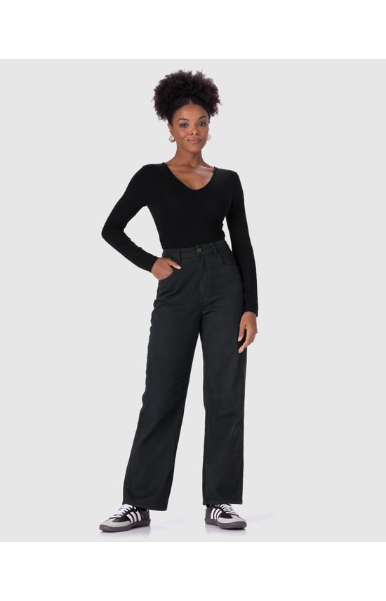 Blusa Feminina Recorte Franzido Lateral Em Malha Canelada De Viscose