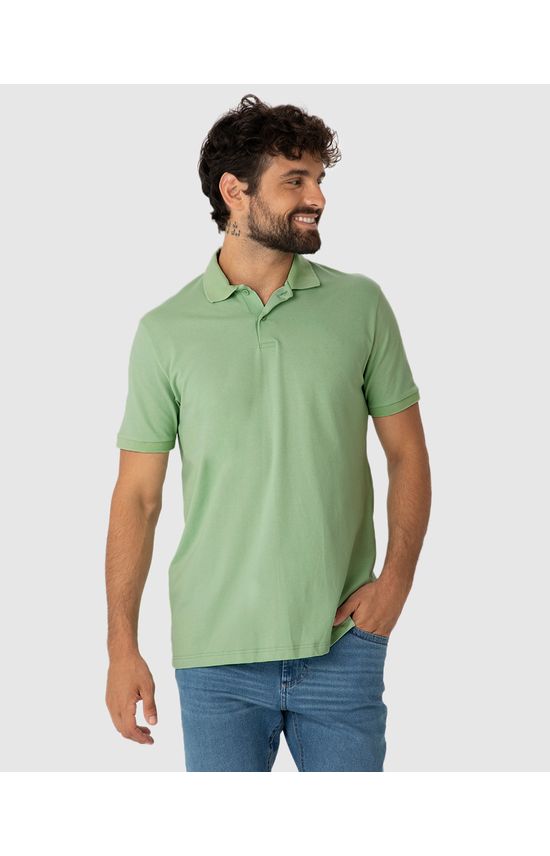 Camisa Polo Básica Masculina Gola Esporte Piquet Stretch