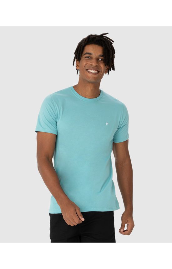 Camiseta Básica Masculina Slim Em Algodão
