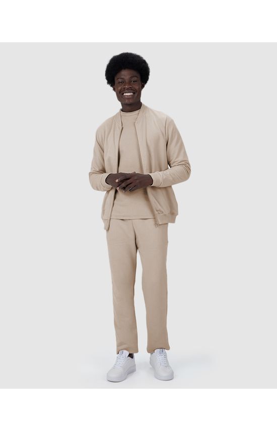 Calça Básica Masculina Bolso Faca Em Moletom Flanelado