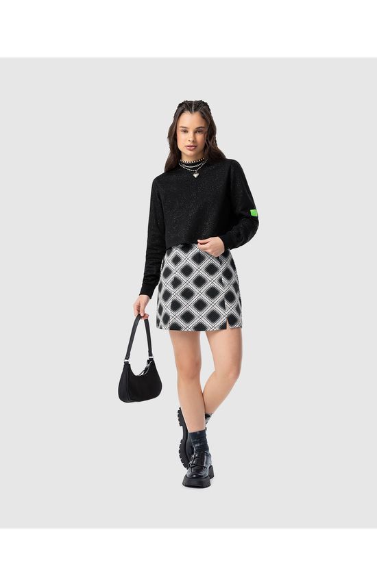 Blusão Cropped Menina Em Moletom Com Brilho Malwee Kids