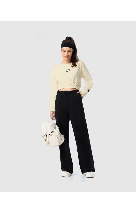 Calça Wide Leg Menina Em Moletom Flanelado Malwee Kids