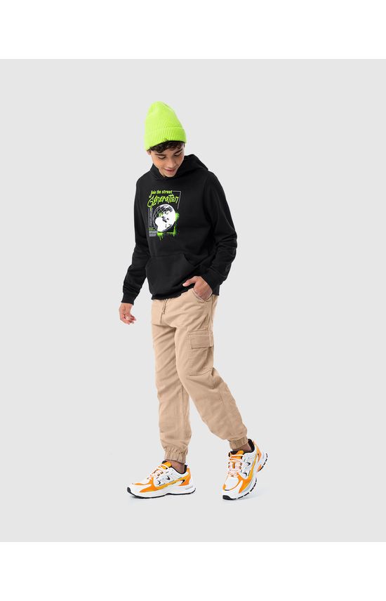 Blusão Menino Oversized Estampado Em Moletom Malwee Kids