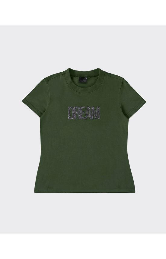 T-Shirt Feminina Baby Look Dream Em Algodão - ENFIM