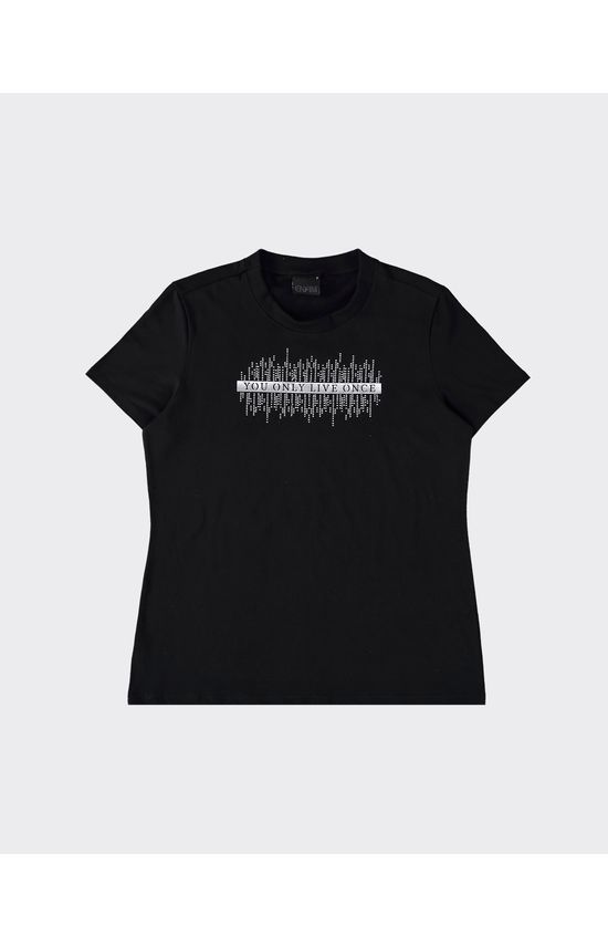 T-Shirt Feminina Slim You Only Live Once Em Algodão - ENFIM