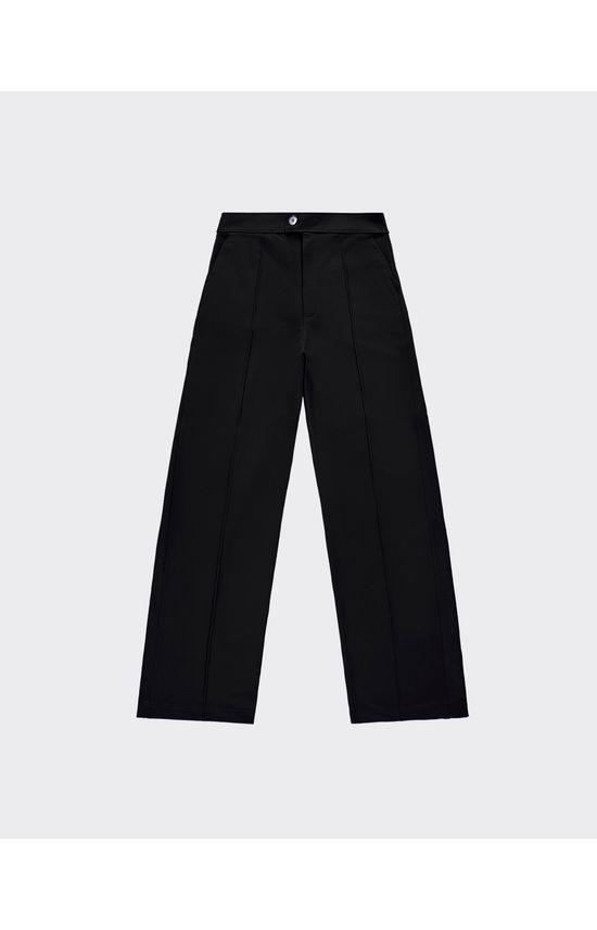 Calça Wide Leg Feminina Recorte Frontal Em Moletom - ENFIM