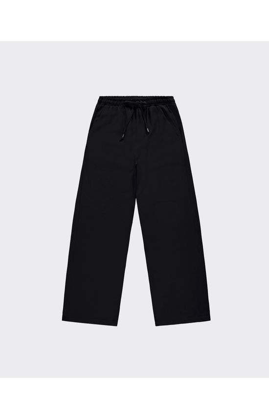 Calça Wide Leg Feminina Cós Elástico Em Viscose - ENFIM